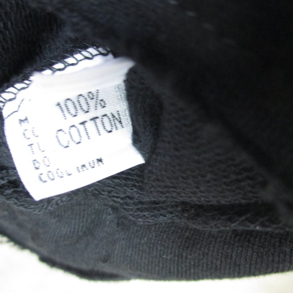 NWT Planet by Lauren G Top Women Black Size 1 Cotton Vegan Leather Trim USA - Picture 5 of 9